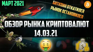 Обзор рынка криптовалют 14.03.21. Март 2021. Альта просела. Доминация пошла в рост. Что дальше?