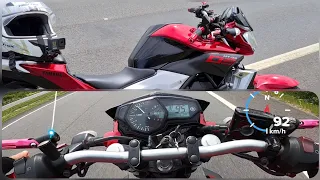 YAMAHA MT 03 2016 - 0 A 100 KM/H - PAINEL - CRONÔMETRO NA TELA