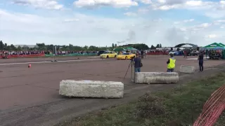 Corvette vs Mitsubishi Evolution. Drag Racing Черкассы 14.08.16