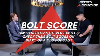 James Nestor and Steven Bartlett use Patrick McKeown's BOLT Test on Diary of a CEO Podcast.