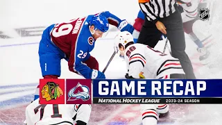 Blackhawks @ Avalanche 10/19 | NHL Highlights 2023