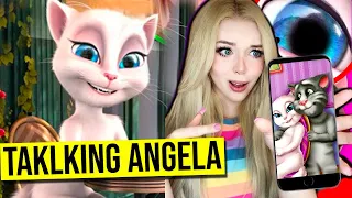 Testing A NEW SCARY TALKING ANGELA APP FOR THE FIRST TIME.. (*ANGELA HAS A DARK SECRET*)