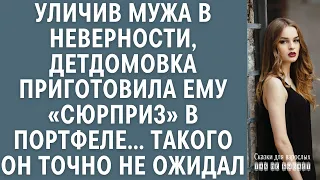 Уличив мужа в неверности, детдомовка приготовила ему «сюрприз» в портфеле… Такого он точно не ожидал