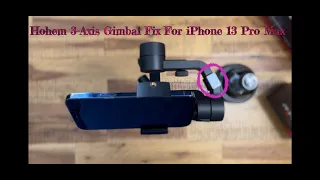 Hohem 3-Axis Gimbal Stabilizer Fix For iPhone 13 Pro Max