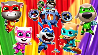 Talking Tom Hero Dash - Discover all the heroes - New ULTRAHERO - All BOSSES Superworld - Gameplay