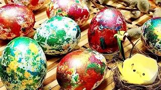 How to BEAUTIFULLY paint EASTER EGGS in foil / Original and very fast / Easter Eggs 2023