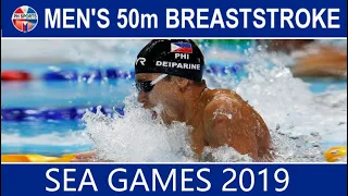 SEA Games 2019 : Men's 50m Breaststroke - Swimming | James Deiparine