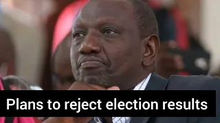 A defeated Ruto now preparing his supporters to reject election results