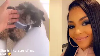 Ashanti And Nelly Playing With Their Baby Dog Popsicle ‘She Is Real Family Member Of Ashanti’