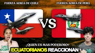 PERÚ🇵🇪 VS 🇨🇱CHILE /Comparación de Fuerzas Aéreas 2023 *ARMADOS HASTA LOS DIENTES* REACCIÓN #chile