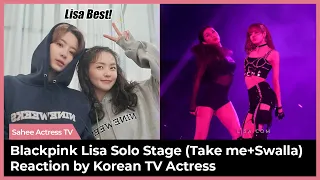(English subs) Blackpink, Lisa Solo Stage (Take me+Swalla) Reaction by Korean TV Actress