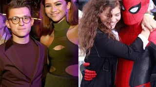 Tom Holland and Zendaya can’t stop touching each other couples |Tom Holland and zendaya cute moments