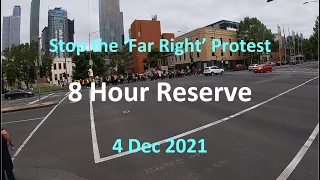 4 Dec 2021 - Melbourne Protest 01: Counter Protesters March to 8 Hour Reserve