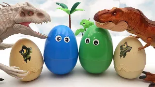 Dinosaur Lego, Dinosaur Mini Eggs,Tyrannosaurus, Triceratops In Big Dinosaur Eggs 공룡 알 부화