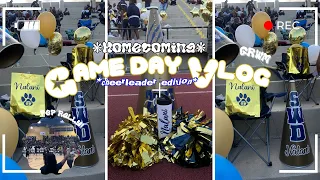Homecoming Game day Vlog✩ *varsity cheerleader edition* | GRWM, Pep Rally  || Life of Lani