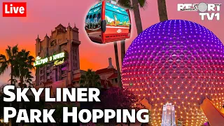 🔴Live: Disney Skyliner Park Hopping - Hollywood Studios to Epcot - Walt Disney World Live Stream