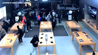 Video shows looters ransacking Apple store in Philadelphia