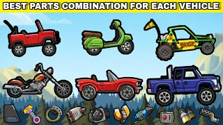 HILL CLIMB RACING 2 : BEST TUNING PARTS FOR EACH VEHICLE