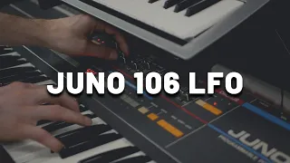 Roland Juno 106 + LFO modulation (no talking)