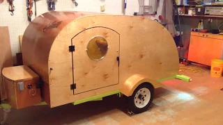 Homemade teardrop trailer