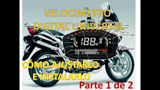 How to install and adjust UNIVERSAL DIGITAL SPEEDOMETER step by step on any motorcycle. PART 1 of 2.
