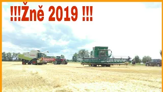 Žně 2019 dva kombajny v nasazení.