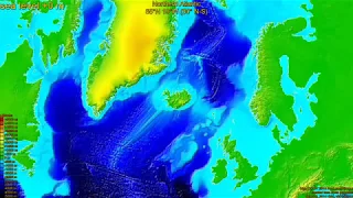 Northern Atlantic Ocean, sea level change 0 - -4000 m, fast