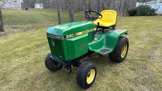 John Deere 330 Diesel garden tractor