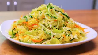 Eat cucumber salad for lunch every day and you will lose belly fat! 3 top cabbage recipes