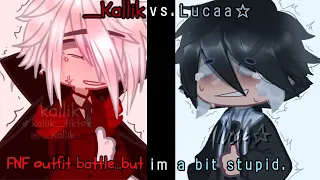 FNF battle... but im a bit stupid... || fake collab || gacha club