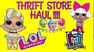 Thrift store TOY HAUL with  LOL SURPRISE DOLLS !!