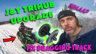 J&T Tri Hub Delete Kit Upgrade Fix Track Drag Arctic Cat F1100 F800 ZR XF M