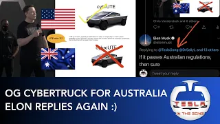 No Baby Cybertruck for Australia and Elon Replies "Sure"