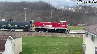 RJ Corman Trains In Strasburg, Ohio!