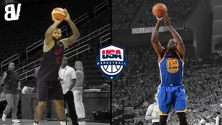 Demarcus Cousins Impersonates Draymond Greens Jumper | Team USA Makes Fun Of Each Others Shots