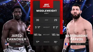 ДЖАРЕД КАННОНИР VS НАССУРДИН ИМАВОВ UFC 5 CPU VS CPU