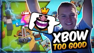 THIS IS BROKEN! 12 WIN X-Bow Ice Wizard Control Deck for Grand Challenges! - Clash Royale