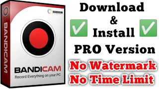 How to download bandicam without watermark|how to remove bandicam watermark|