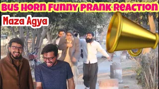 Bus Horn Funny Prank Reaction | Reaction on prank | Ali salalah Tv video Reaction