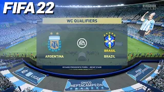 FIFA 22 - Argentina vs. Brazil (World Cup Qualifiers) | PS5