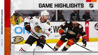 Blackhawks @ Ducks 3/23 | NHL Highlights 2022