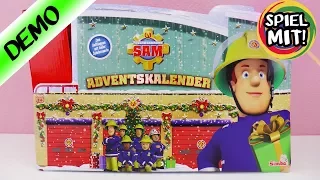 Adventskalender FEUERWEHRMANN SAM auspacken - 24 Türchen öffnen - Spiel mit mir Kinderspielzeug