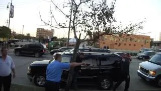 Paul McCartney arriving at Minute Maid Statium November 14, 2012