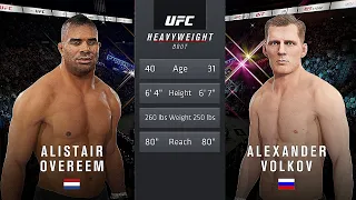 Alistair Overeem Vs. Alexander Volkov : UFC 4 Gameplay (Legendary Difficulty) (AI Vs AI) (PS4)