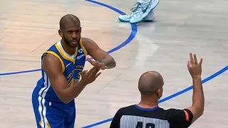 Chris Paul gave the ref a tech after he was given a tech for arguing 😂