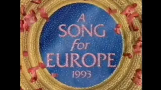 A SONG for EUROPE 1993, UNITED KINGDOM, BBC preselection for Eurovision Song Contest 1993