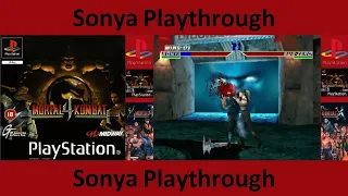 Mortal Kombat 4 PS1 Sonya Playthrough