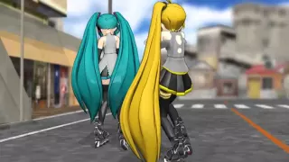 MMD cup 8 Neru and Miku Inline skating contest! NOW HD!