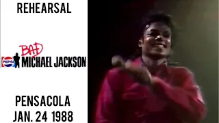 Michael Jackson - Bad Tour Rehearsal in Pensacola (January 24?, 1988)