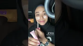 Nelysa Norazlan Nelly makeup dalam kereta nak gi makan di Menate’